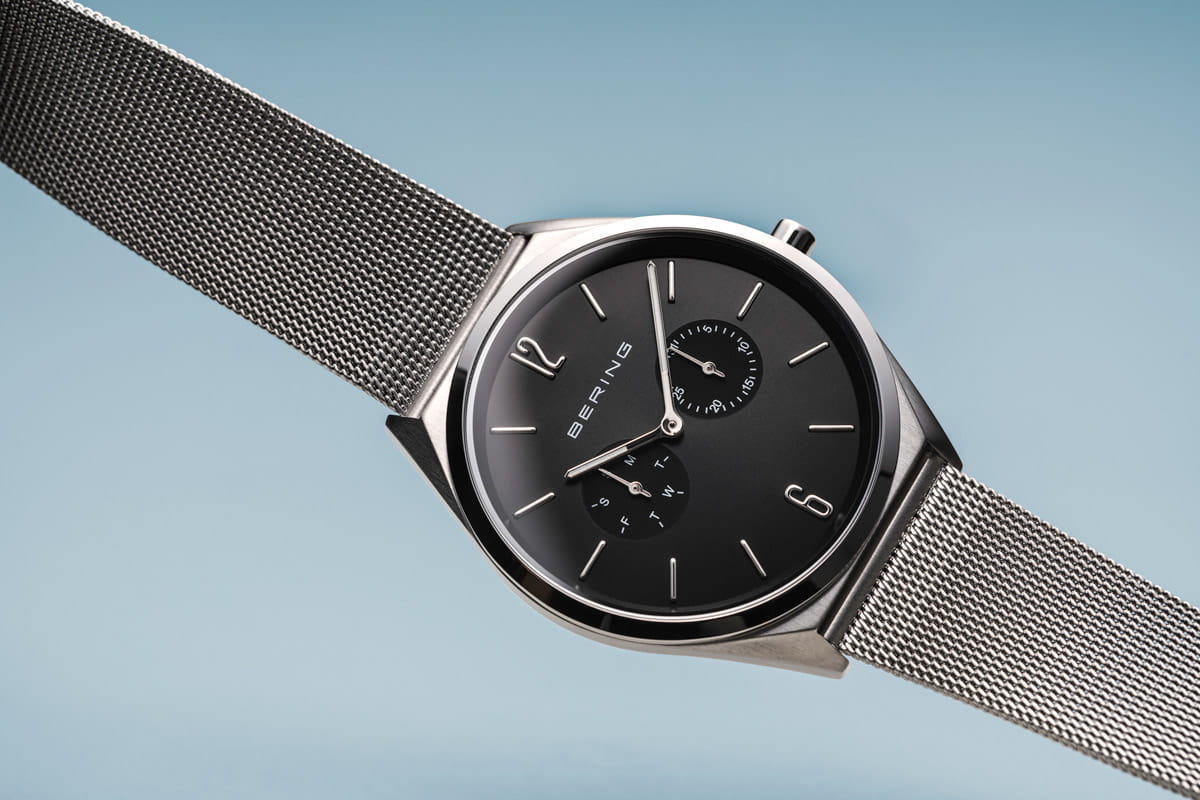 BERING Ultra Slim Polished/Brushed Silver Unisex Watch -17140-002 | Time Watch Specialists