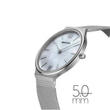 Bering Ultra Slim Polished/brushed Silver Women's Mesh Watch | 18434-000 | Time Watch Specialists
