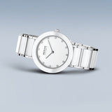 Bering White Ceramic and Silver Women's Watch | 11435-754 | Time Watch Specialists