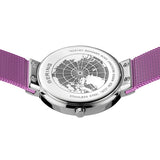 Berng Classic Aurora Purple Polished Silver Mesh Women's Watch | 19031-909 | Time Watch Specialists