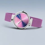 Berng Classic Aurora Purple Polished Silver Mesh Women's Watch | 19031-909 | Time Watch Specialists