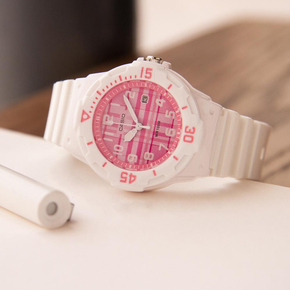 Casio Analogue Pink Youth Unisex Watch | LRW - 200H - 4CVDF | TIME Watches
