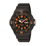 Casio Black and Orange Youth Resin Unisex Watch | MRW-200H-4BVDF | Time Watch Specialists