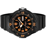 Casio Black and Orange Youth Resin Unisex Watch | MRW-200H-4BVDF | Time Watch Specialists