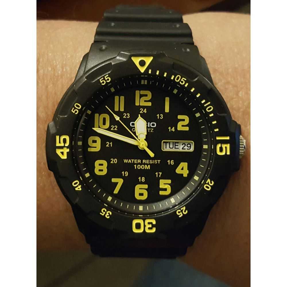 Casio Black and Yellow Youth Resin Unisex Watch | MRW-200H-9BVDF | Time Watch Specialists