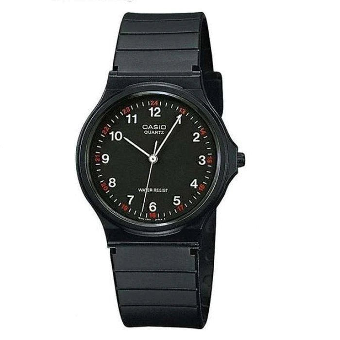 Casio Black Resin Strap Unisex Watch | MQ - 24 - 1BLDF | TIME Watches