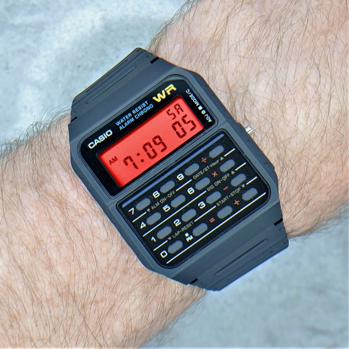 Buy Casio Black Vintage Calculator Unisex Watch CA53W 1Z Time
