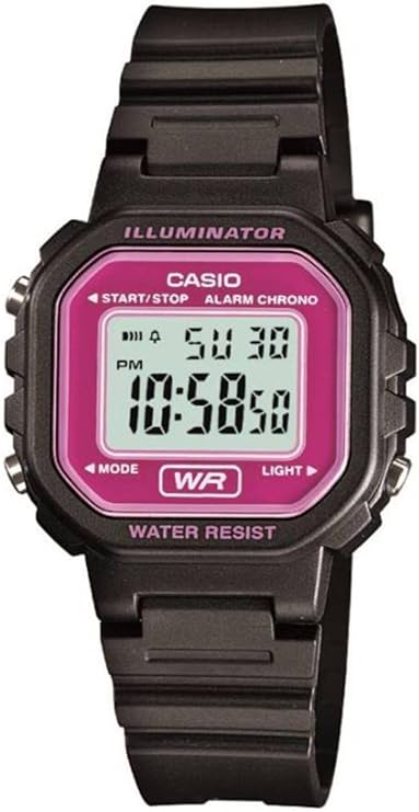 Casio Casual Wristwatch Grey/Black Strap Women's Watch | LA - 20WH - 4A | TIME Watches
