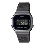 CASIO Classic Black Mesh Strap Unisex Watch - A168WEMB-1BDF | Time Watch Specialists