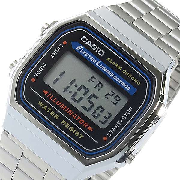 Casio a168 silver outlet