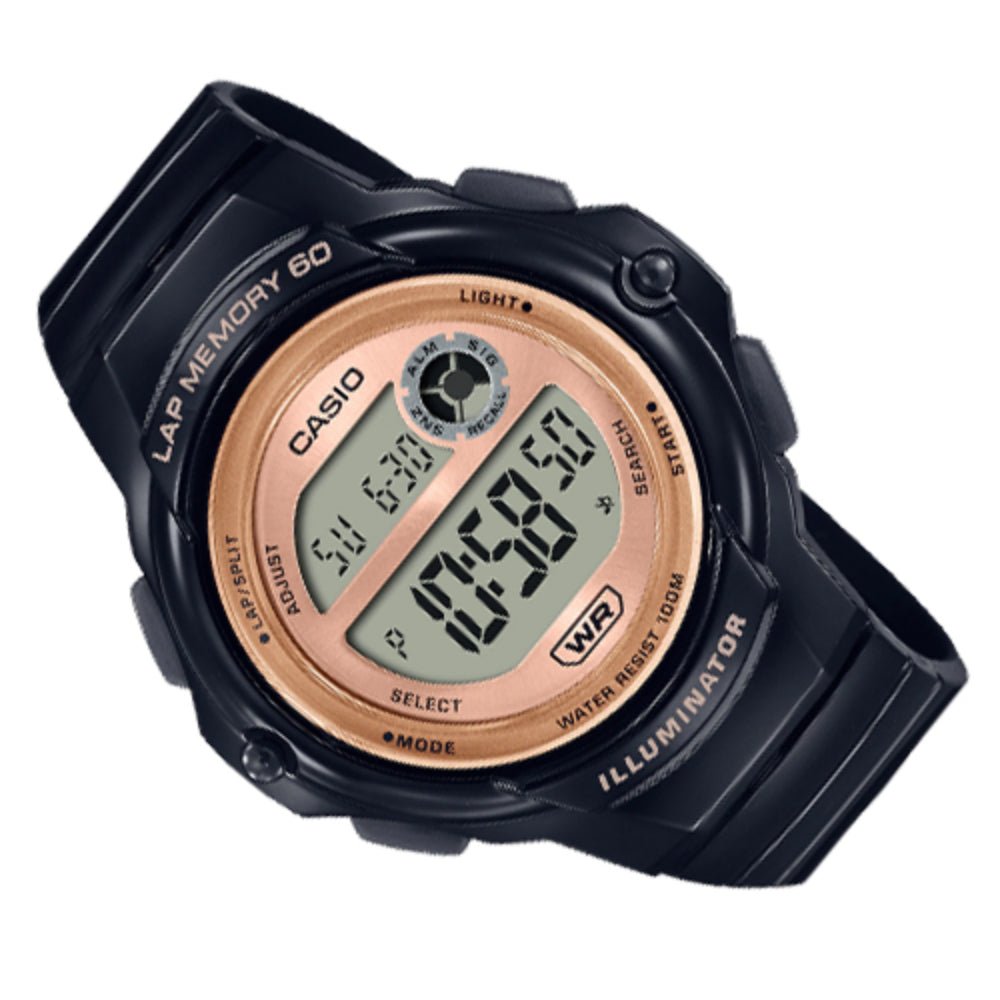 Casio Digital Black Resin Band Women's Watch | LWS - 1200H - 1AVDF | TIME Watches