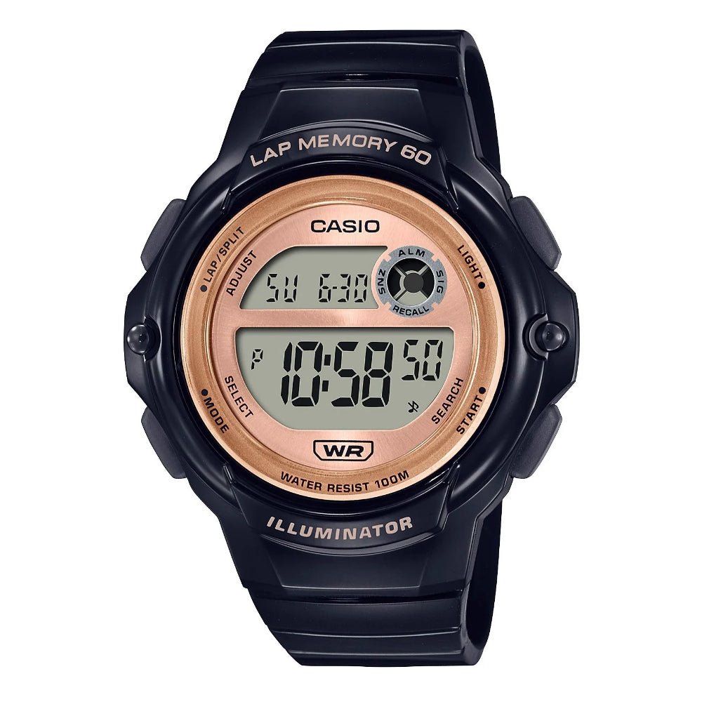 Casio Digital Black Resin Band Women's Watch | LWS - 1200H - 1AVDF | TIME Watches