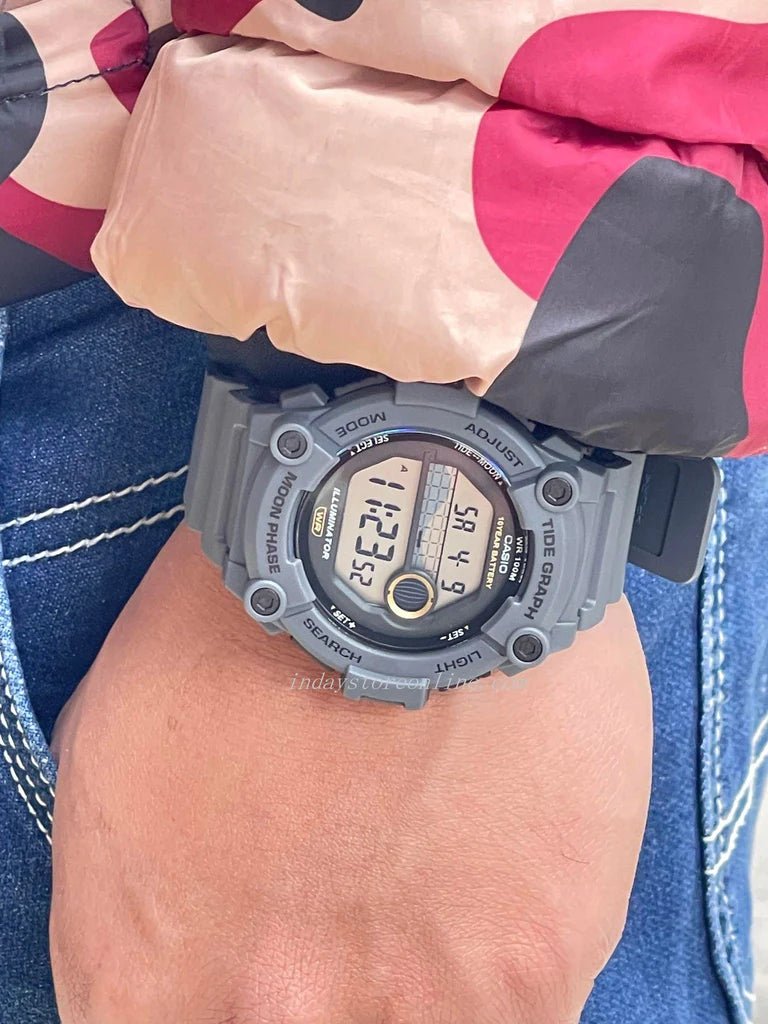 CASIO Digital Sporty Grey Resin Men's Watch - WS-1300H-8AVDF | Time Watch Specialists