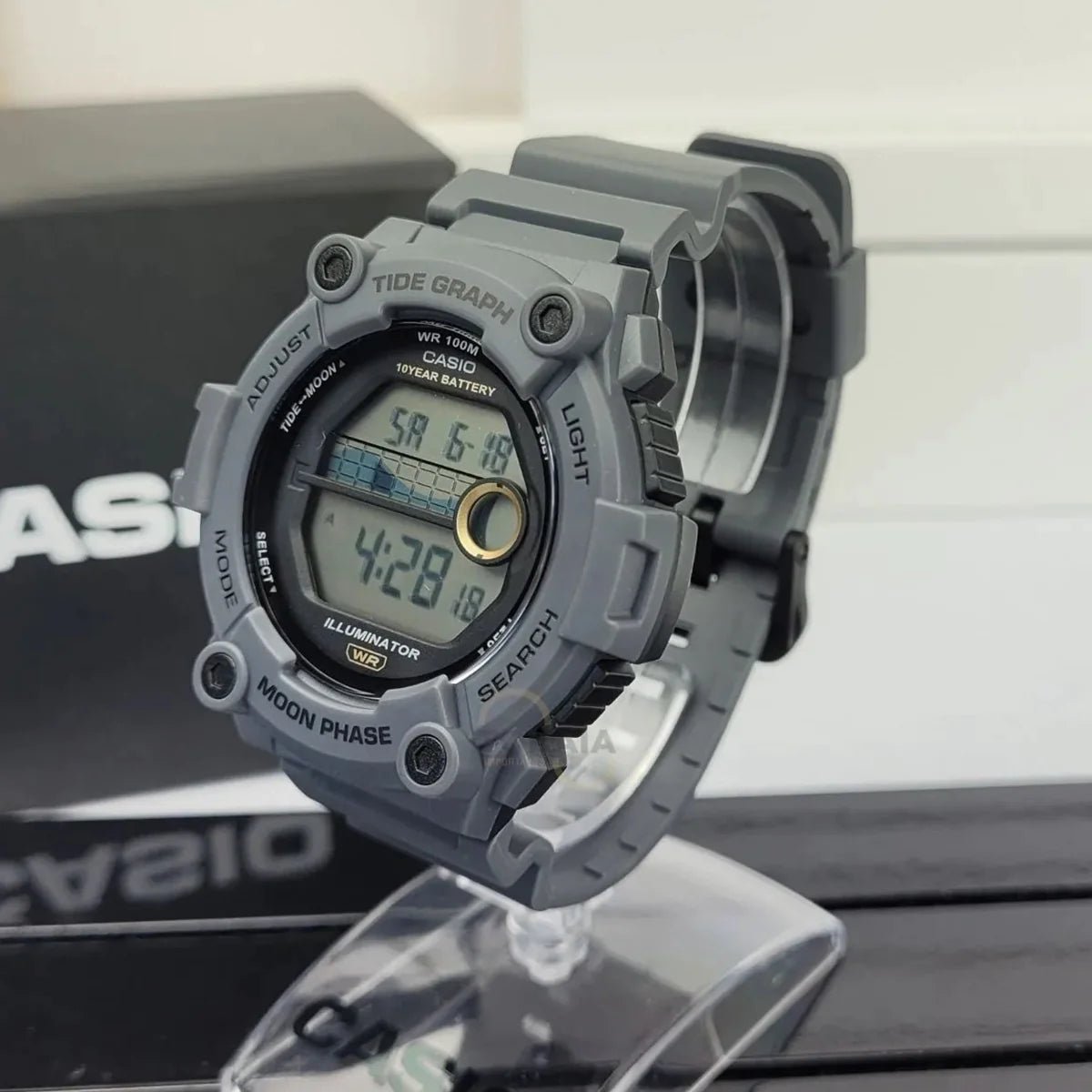 CASIO Digital Sporty Grey Resin Men's Watch - WS-1300H-8AVDF | Time Watch Specialists