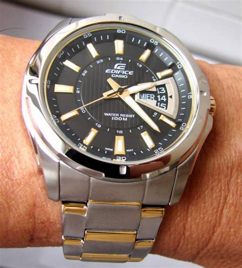 Casio Edifice 100m Standard Men's Watch | EF - 129SG - 1AVUDF | TIME Watches