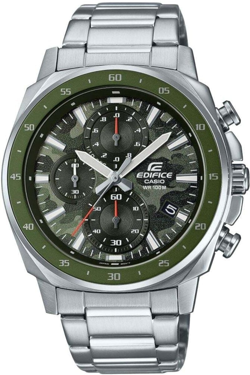 Casio Edifice Analog Green Dial Men's Watch | EFV - 600D - 3CVUDF | TIME Watches