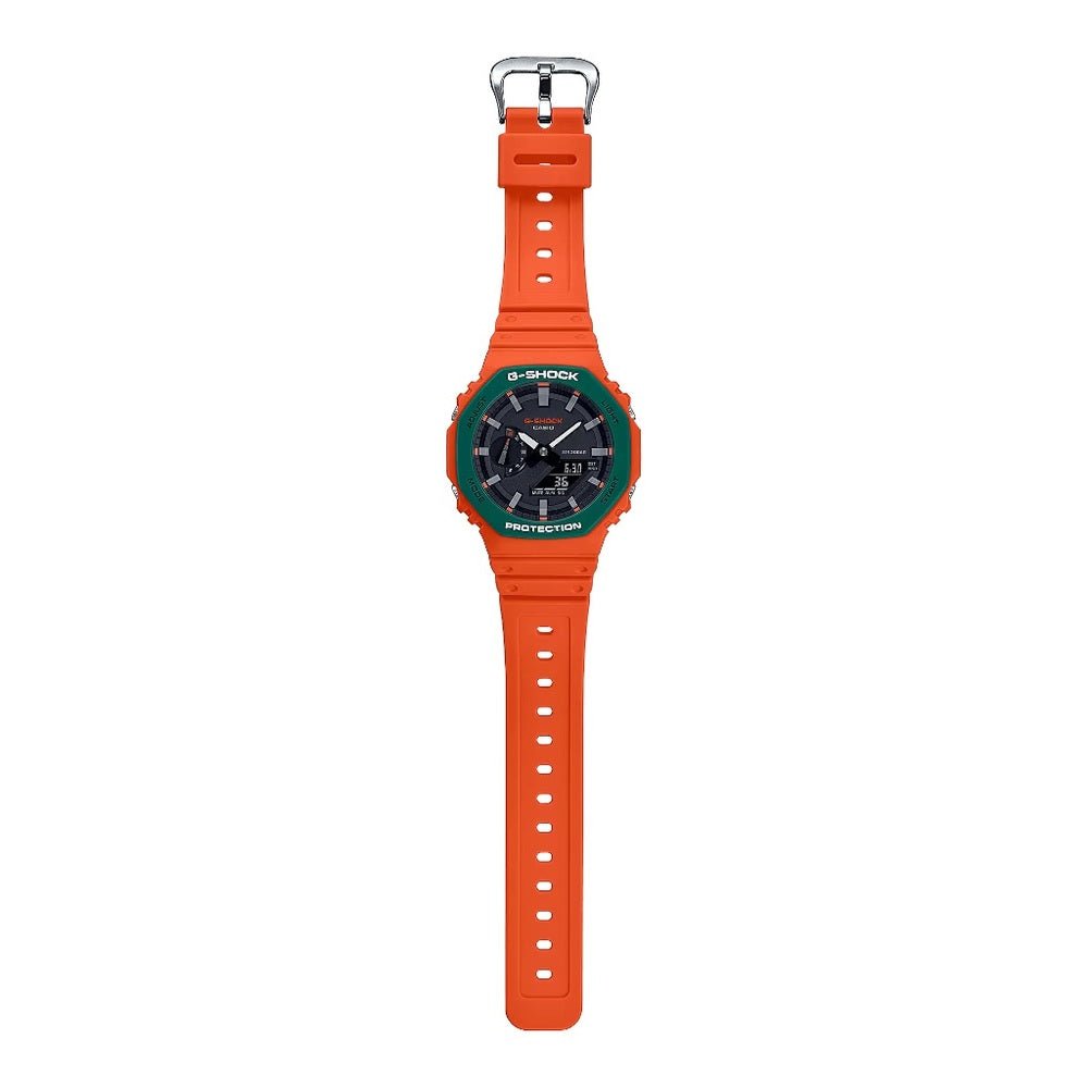 Casio G - Shock Analog Digital Orange Resin Strap Men's Watch | GA - 2110SC - 4ADR | TIME Watches