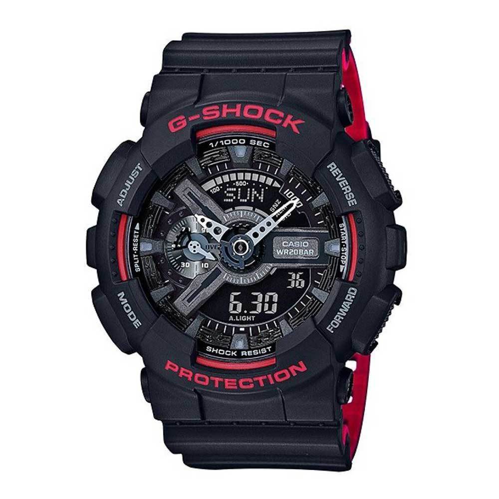 CASIO G - Shock Digital Quartz Black Resin GA - 110HR - 1ADR Mens Watch | TIME Watches