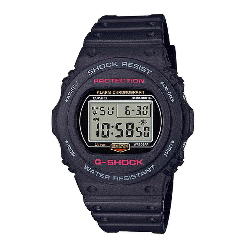 CASIO G - Shock Digital Quartz Black Resin Mens Watch | DW - 5750E - 1DR | TIME Watches