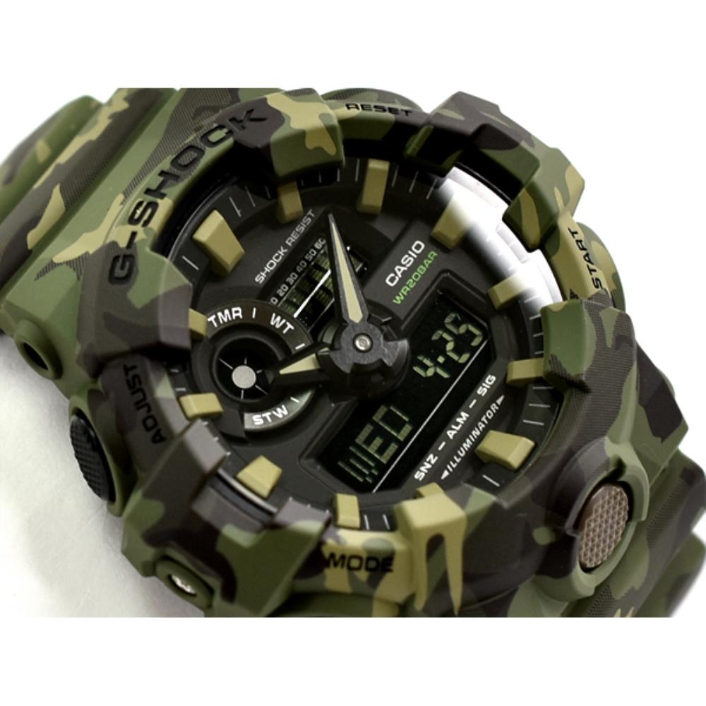 CASIO G - Shock Digital Quartz Green Camo Men's Watch | GA - 700CM - 3ADR | TIME Watches