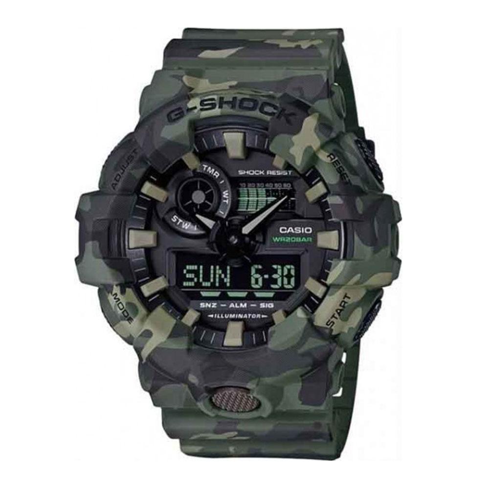 CASIO G - Shock Digital Quartz Green Camo Men's Watch | GA - 700CM - 3ADR | TIME Watches