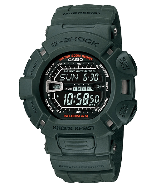 CASIO G - Shock Digital Quartz Green Resin Men's Watch | G - 9000 - 3VDR | TIME Watches
