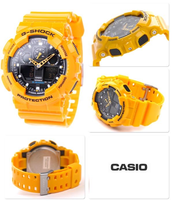 CASIO G-Shock Digital Quartz Resin Mens Watch - GA-100 Series | Time Watch Specialists