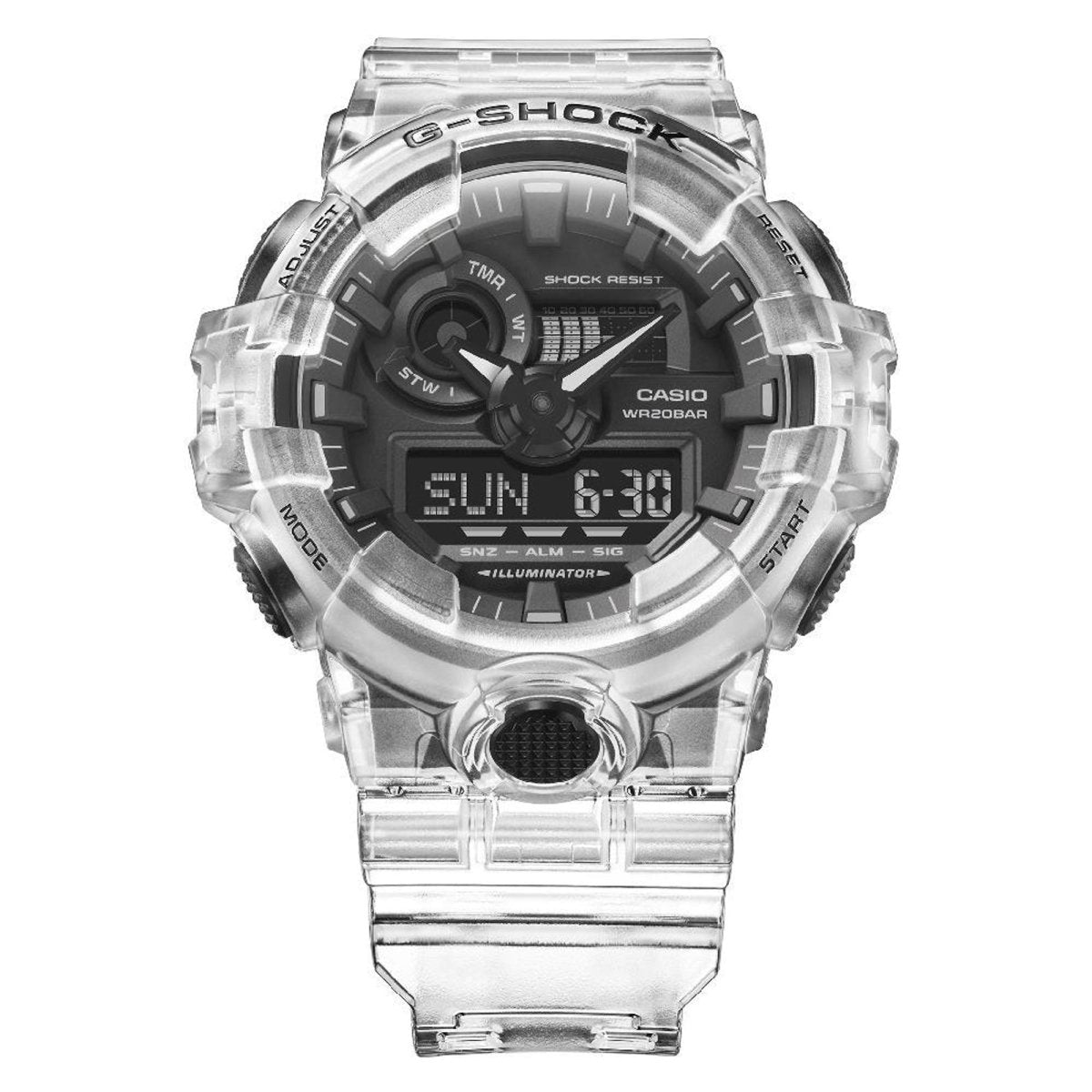 Casio G - Shock Mens 200m Skeleton Standard | GA - 700SKE - 7ADR | TIME Watches