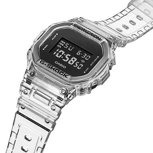 CASIO G - Shock Mens 200m Skeleton Standard Watch | DW - 5600SKE - 7DR | TIME Watches