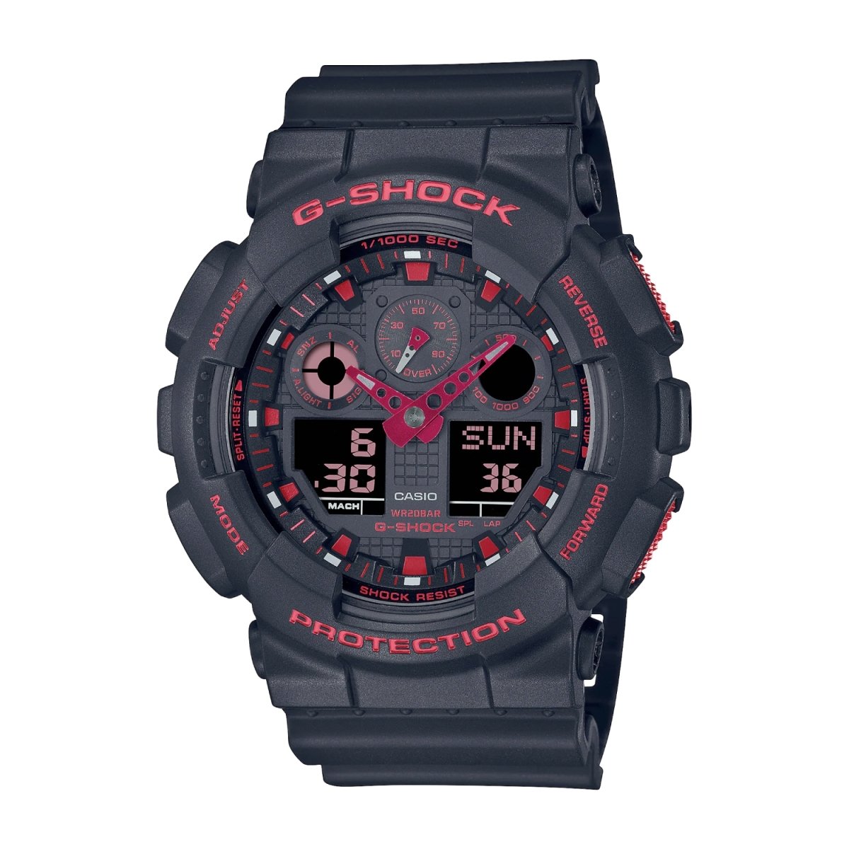 Casio G - Shock Special Colour Model Men's Watch | GA - 100BNR - 1ADR | TIME Watches