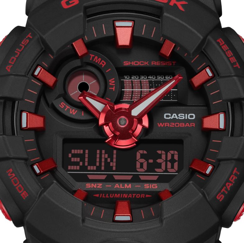 Casio G - Shock Special Colour Models Black Men's Watch | GA - 700BNR - 1ADR | TIME Watches