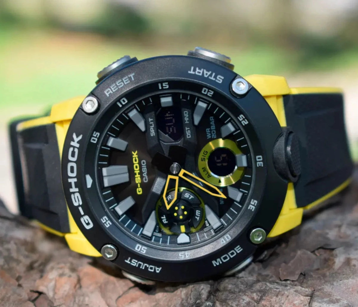 Casio G-Shock Yellow Men's Watch | GA-2000-1A9DR | Time Watch Specialists