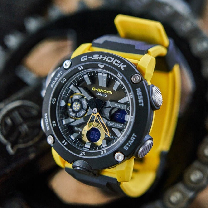 Casio G-Shock Yellow Men's Watch | GA-2000-1A9DR | Time Watch Specialists