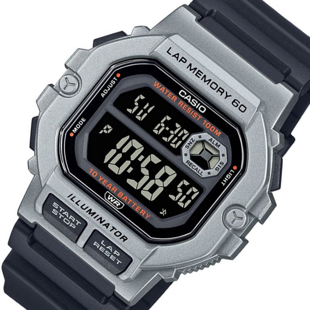 Casio General Black Resin Men's Watch | WS - 1400H - 1BVDF | TIME Watches