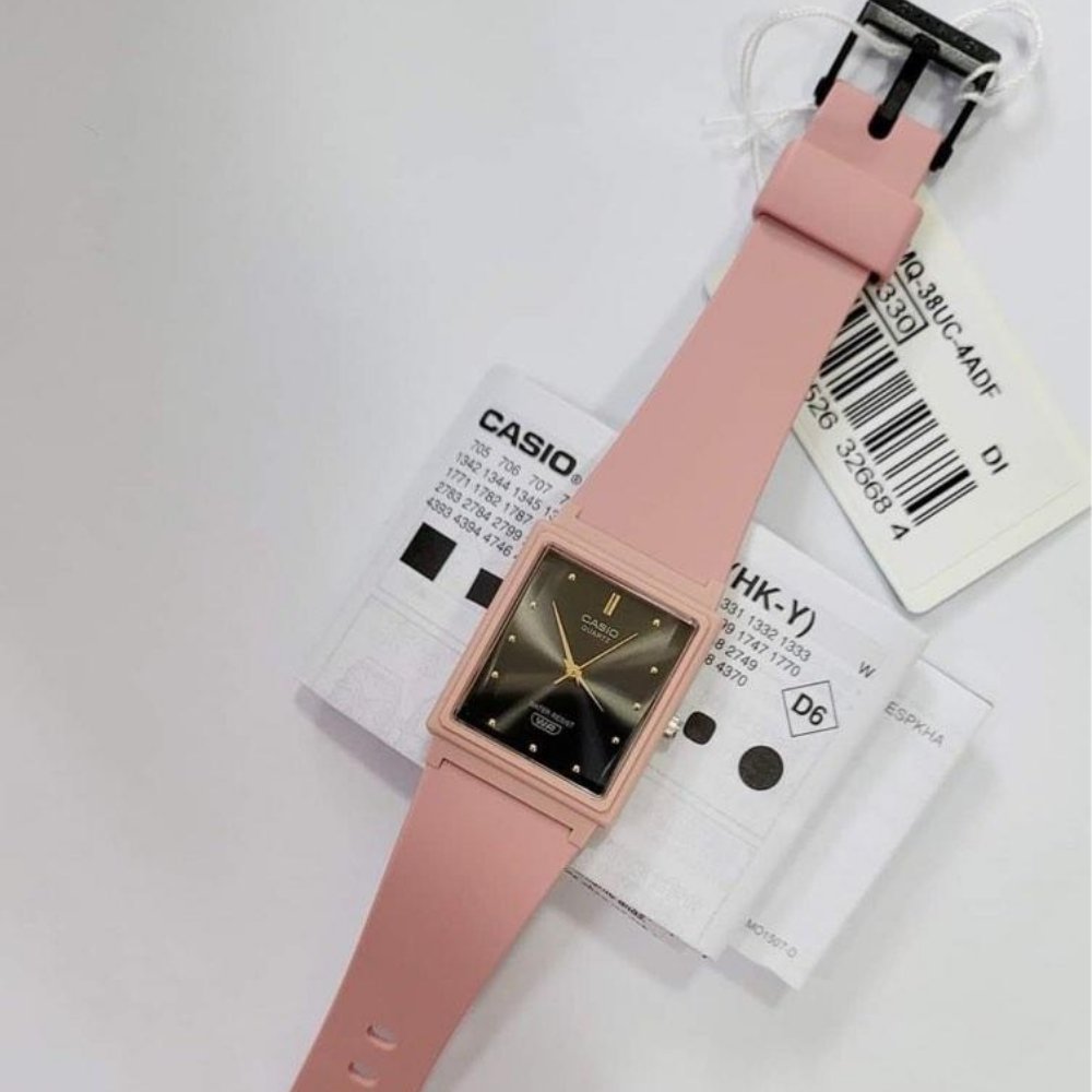 Casio General Pink Resin Women's Watch | MQ - 38UC - 4ADF | TIME Watches
