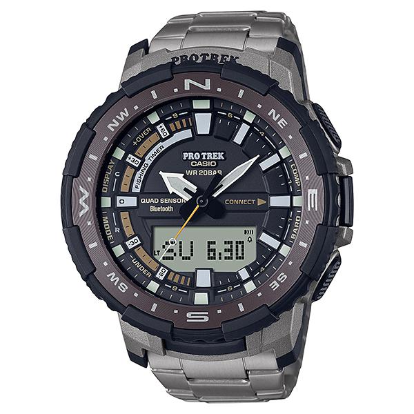 Casio Protrek 200M Titanium Bluetooth Quad Sensor Men's Watch | PRT - B70T - 7DR | TIME Watches