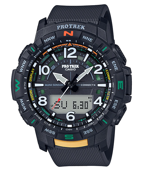 CASIO Protrek Quad Sensor Smartphone link Bluetooth Men's Watch | PRT - B50 - 1DR | TIME Watches