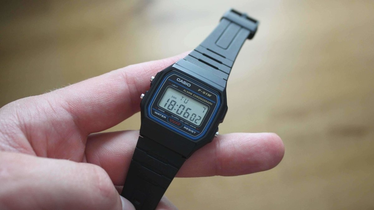 CASIO Retro Digital Mens Watch - F91W | Time Watch Specialists