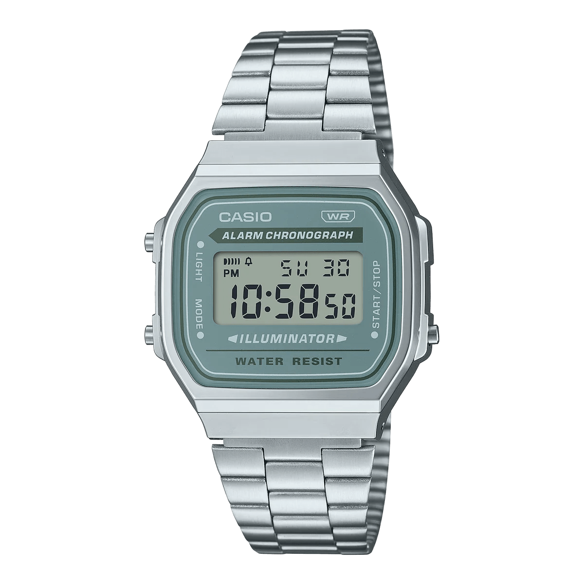 Casio Retro Stainless Steel Unisex Watch | A168WA - 3AYDF | TIME Watches
