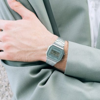 Casio Retro Stainless Steel Unisex Watch | A168WA - 3AYDF | TIME Watches