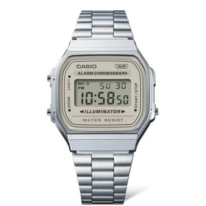 Casio Retro Stainless Steel Unisex Watch | A168WA - 8AYDF | TIME Watches