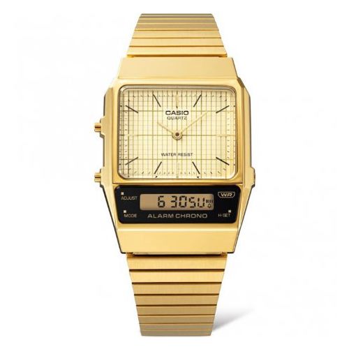 Casio Gold Retro Unisex Watch | AQ - 800EG - 9ADF | TIME Watches