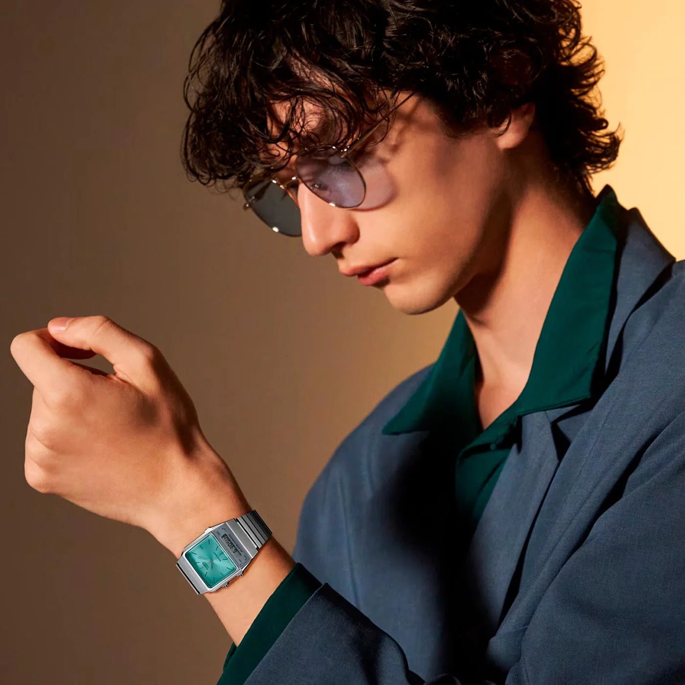 Casio classic blue hot sale