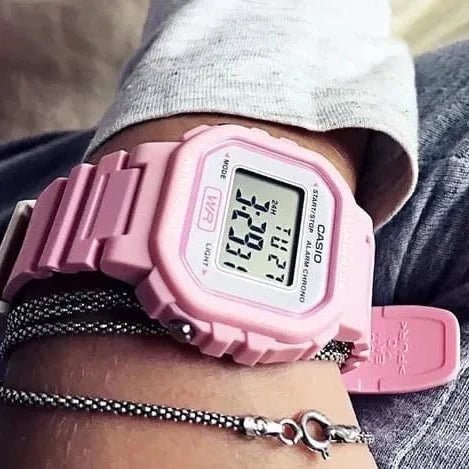 Casio Square Pink Digital Women's Watch | LA-20WH-4A1DF | Time Watch Specialists