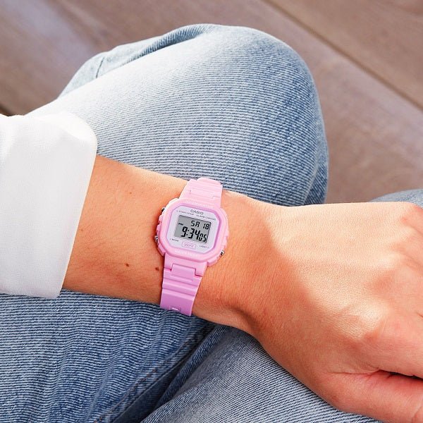 Casio Square Pink Digital Women's Watch | LA-20WH-4A1DF | Time Watch Specialists
