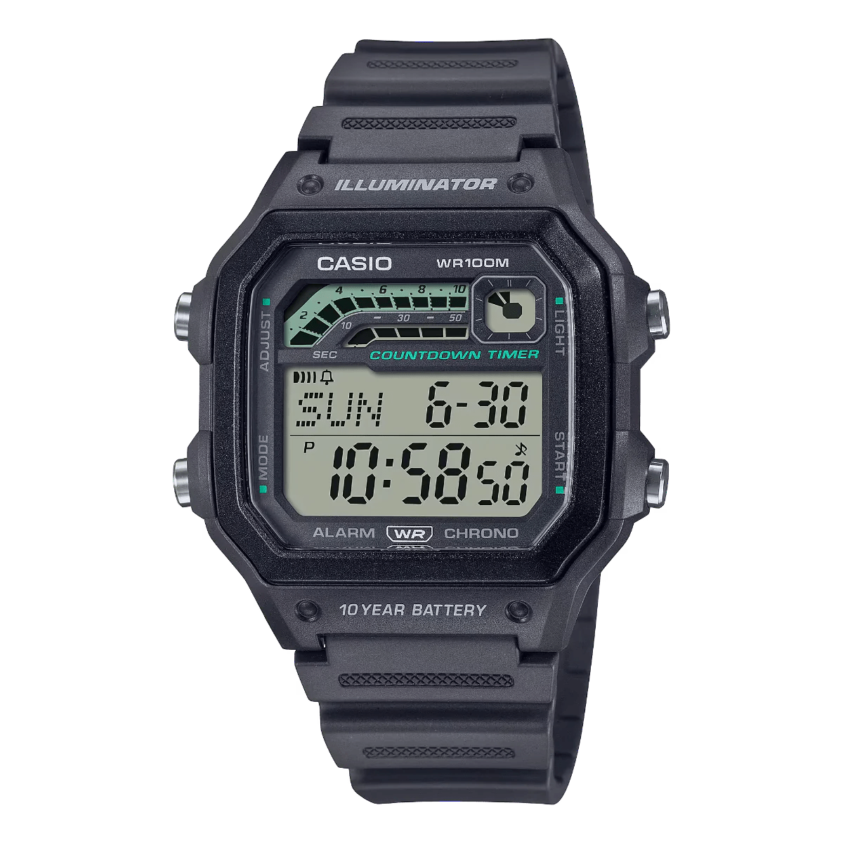Casio Standard Collection Digital Men's Watch | WS-1600H-8AVDF | Time Watch Specialists