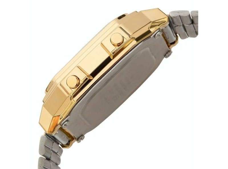 Buy CASIO Vintage Chrono Gold Digital Stainless Steel Unisex Watch - A178WGA-1ADF | Time Watch Specialists Buy Casio Vintage Chrono Gold Digital Stainless Steel Unisex Watch - A178Wga-1Adf | Time Watch Specialists