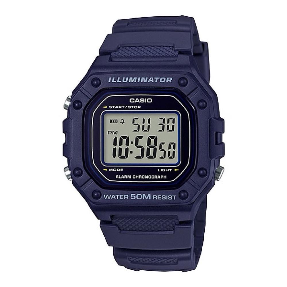 Casio Vintage Dark Blue Unisex Watch | W - 218H - 2AVDF | TIME Watches