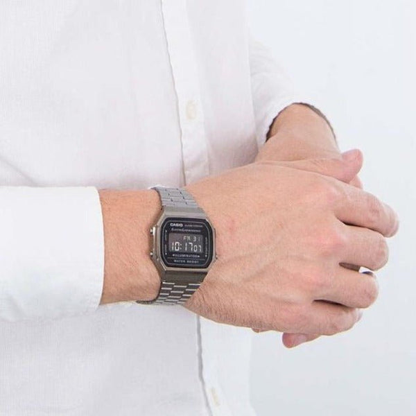 Casio Vintage Dark Grey Unisex Watch | A168WGG-1BDF