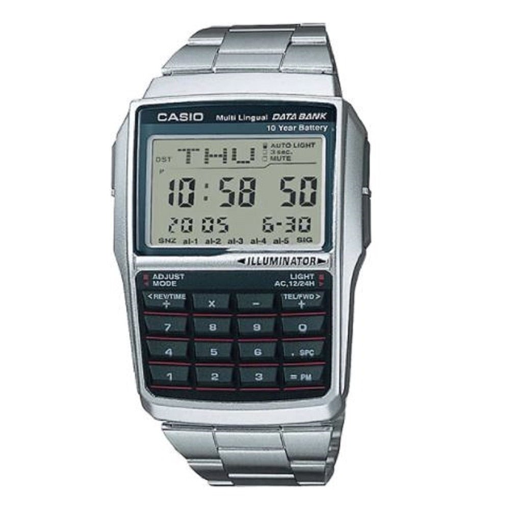 Casio Vintage Digital Data Bank 5 Alarm Unisex Watch | DBC - 32D - 1ADF | TIME Watches